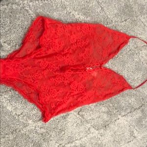 Victoria’s Secret lace trim teddy